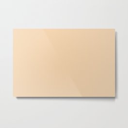 Light Pastel Peach Single Solid Color Accent Shade / Hue Matches Sherwin Williams Flan SW 6652 Metal Print | Easter, Coloring, Colorful, Background, Spring, Graphicdesign, Simple, Plain, Solid, Apricot 