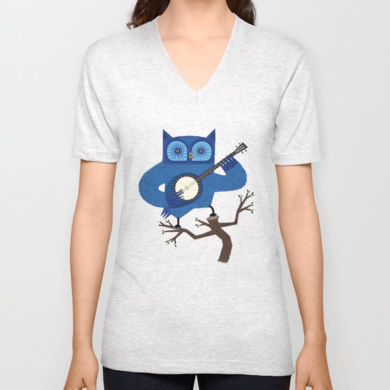 The Banjowl Unisex V-Neck
