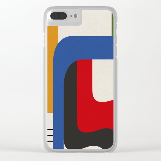 TAKE ME OUT (abstract geometric) Clear iPhone Case