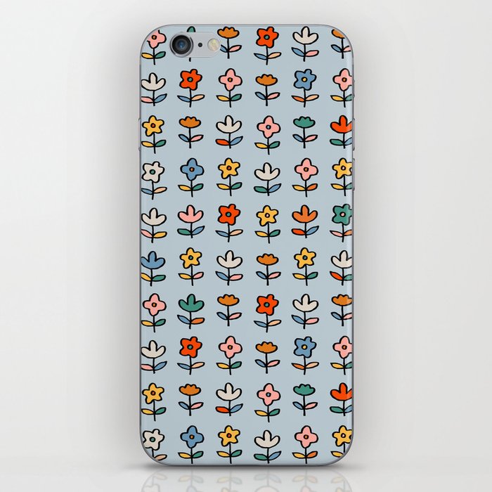 Simple Flower Doodles iPhone Skin