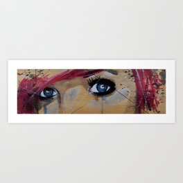 Untitled by Toby Kennedy Art Print | Ink, Emo, Portraiture, Aerosol, Eyes, Goth, Streetart, Acrylic, Urbanart, Graffiti 