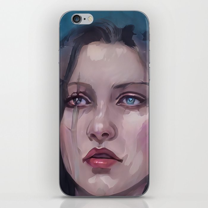 Portrait Sad Women Character Digital Painting Oil Creative Anime Game Essential by Dream Studio iPhone Skin