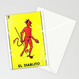 El Diablito Mexican Loteria Card Stationery Cards