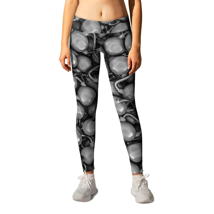 Kettlebells B&W Leggings