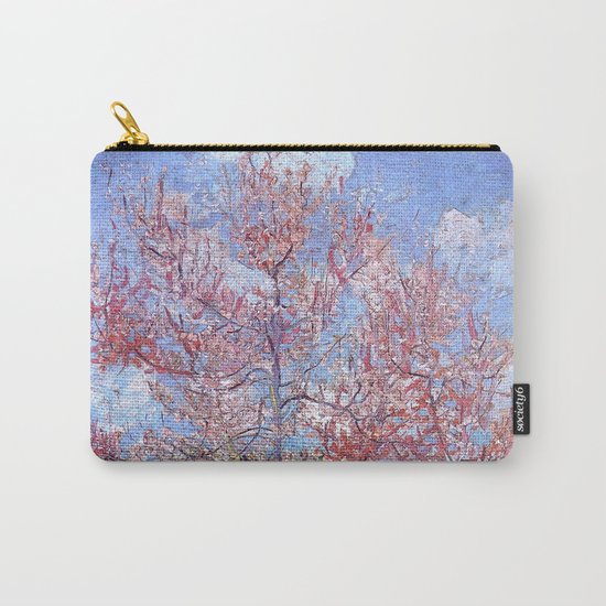 Pink Peach Tree in Blossom by Vincent van Gogh Carry-All Pouch