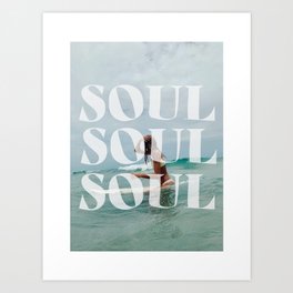 Soul Surfing Art Print