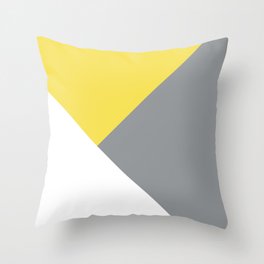 Illuminating meets Ultimate Gray & White Geometric #1 #minimal #decor #art #society6 Throw Pillow