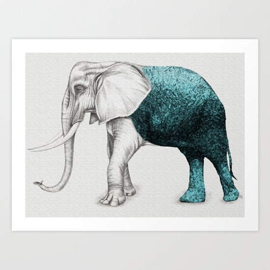 The Stone Elephant Art Print