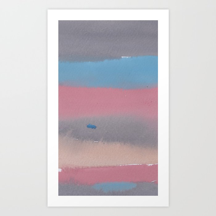 11 1903011 Watercolour Abstract Painting Muted Colours Art Print By Valourine
