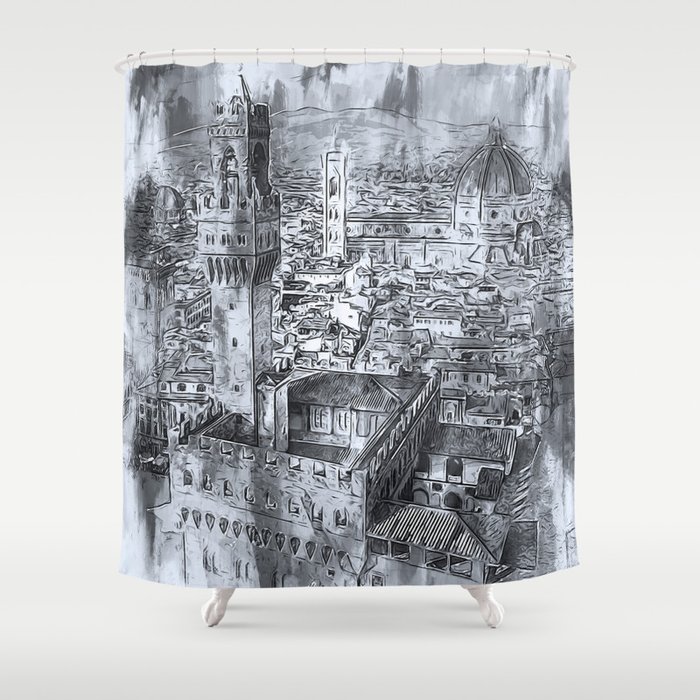 Florence Cityscape Shower Curtain