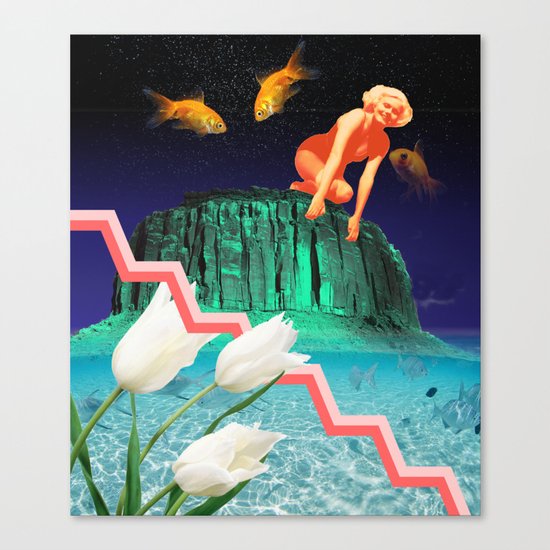 sometimes i feel happy Canvas Print