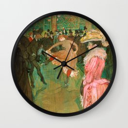 Toulouse-Lautrec - At the Rouge, The Dance Wall Clock