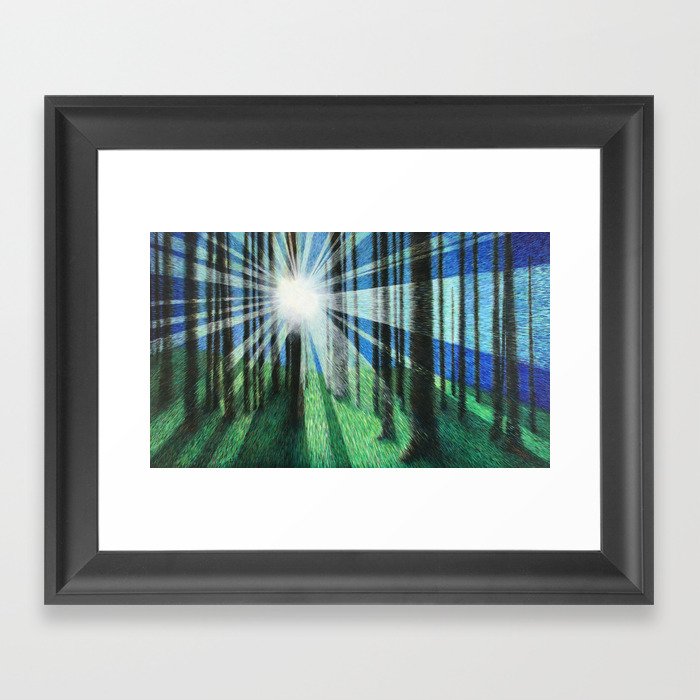 Movement in Color and Light Framed Art Print