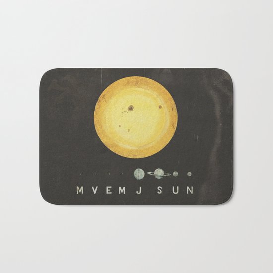 Planetary Arrangement Bath Mat