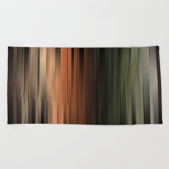 Hues of Autumn Abstract Beach Towel