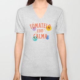 Tomatelo con Calma V Neck T Shirt