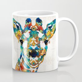 Colorful Giraffe Art - Curious - By Sharon Cummings Mug