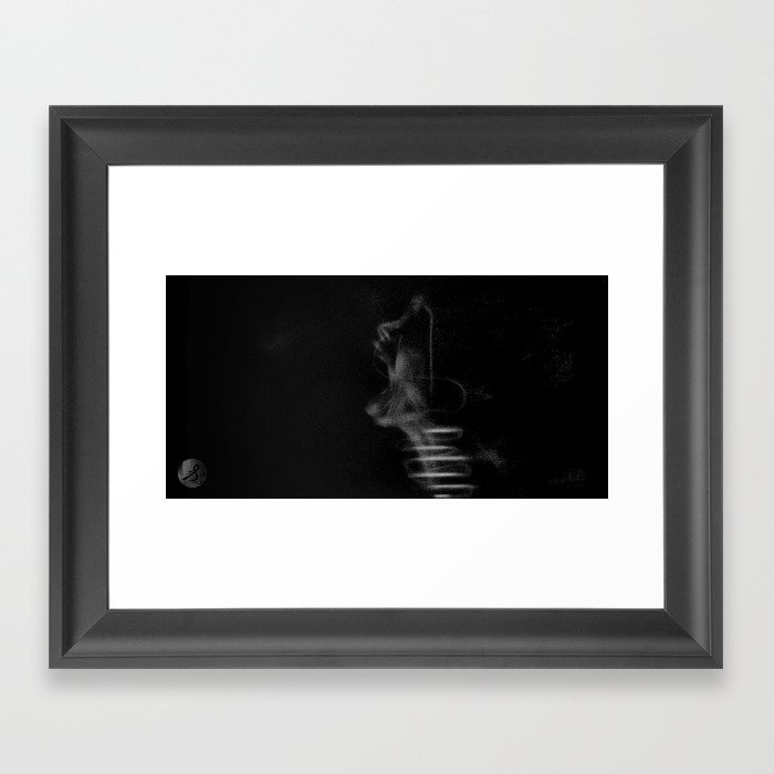 "White Powder" Framed Art Print