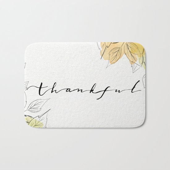 THANKFUL LEAFS Bath Mat