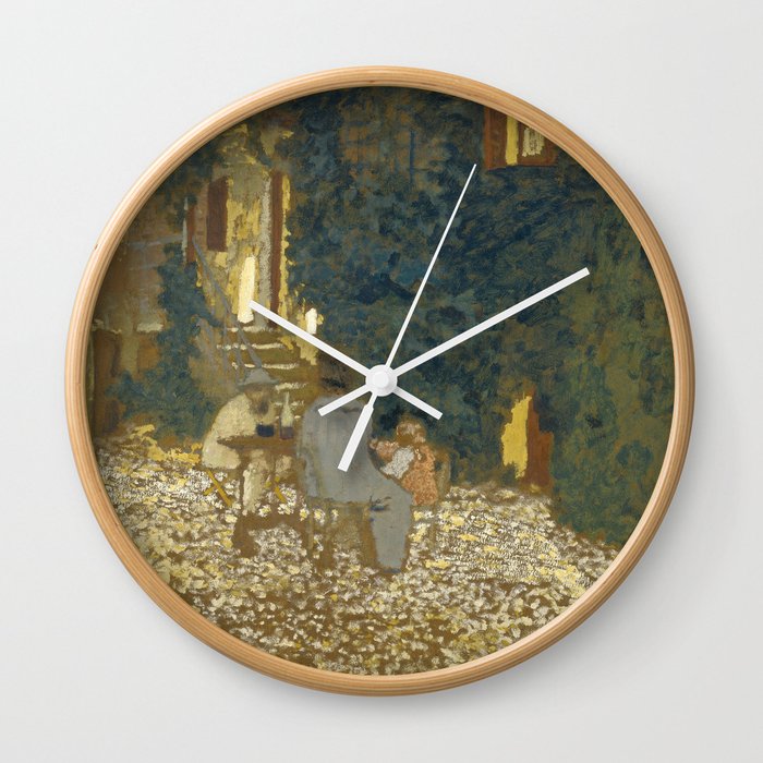 Edouard Vuillard Repast In A Garden Wall Clock