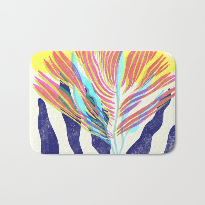 Colorful coral reef , ocean, beach, coast Bath Mat