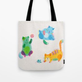 Riso Colorful Cats Tote Bag