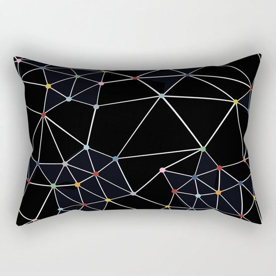 Seg with Color Spots Rectangular Pillow