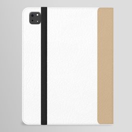 l (Tan & White Letter) iPad Folio Case