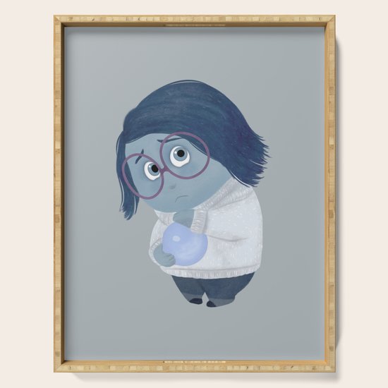 Inside Out Sadness Serving Tray By Carolam Society6