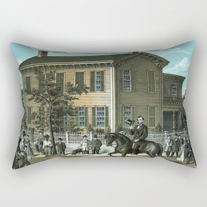 Abraham Lincoln's Return Home Rectangular Pillow