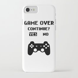 Game Over. Continue? iPhone Case