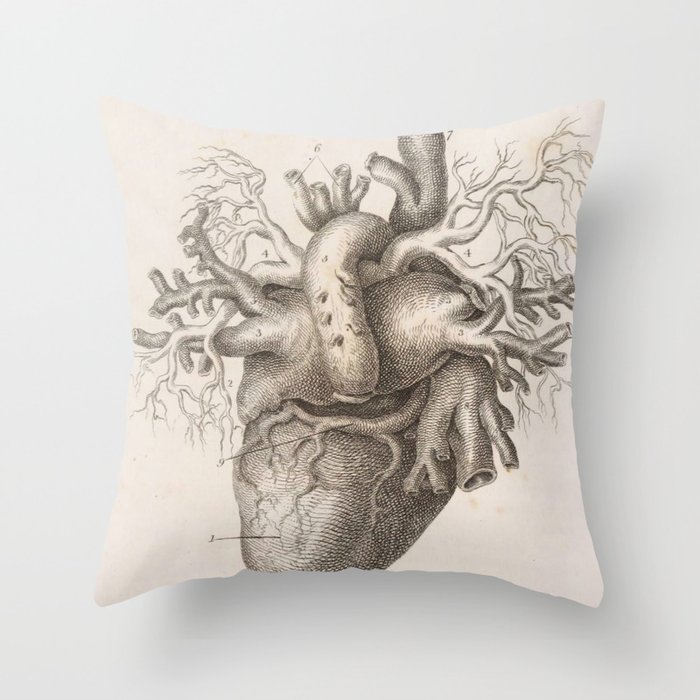 The Back Of The Heart Throw Pillow