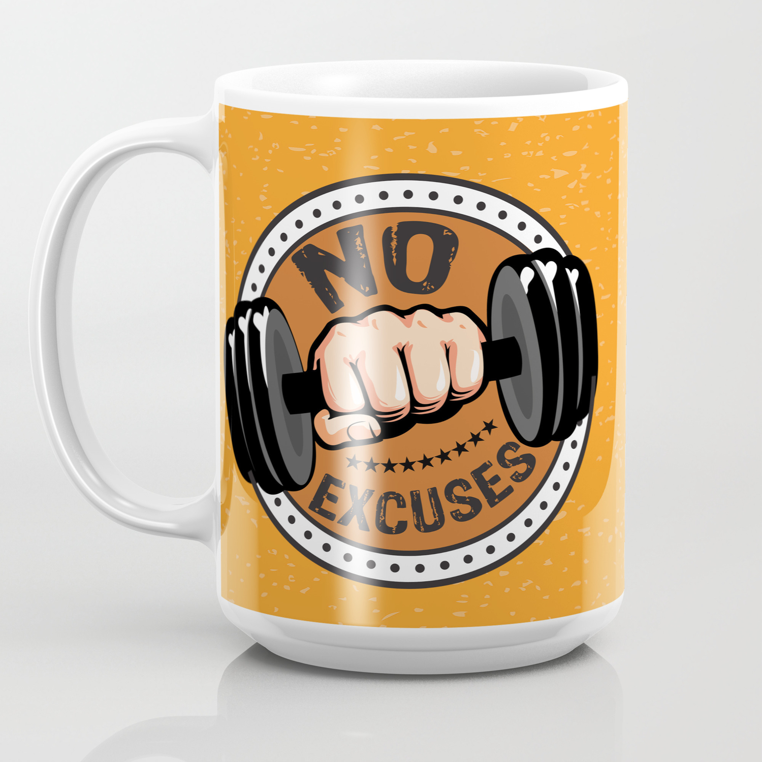 No Excuses Gym Fitness Motivational Quote Coffee Mug By Creativeideaz Society6