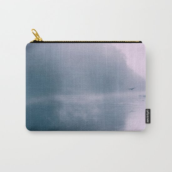 Pastel Serenity - Misty River Scene Carry-All Pouch