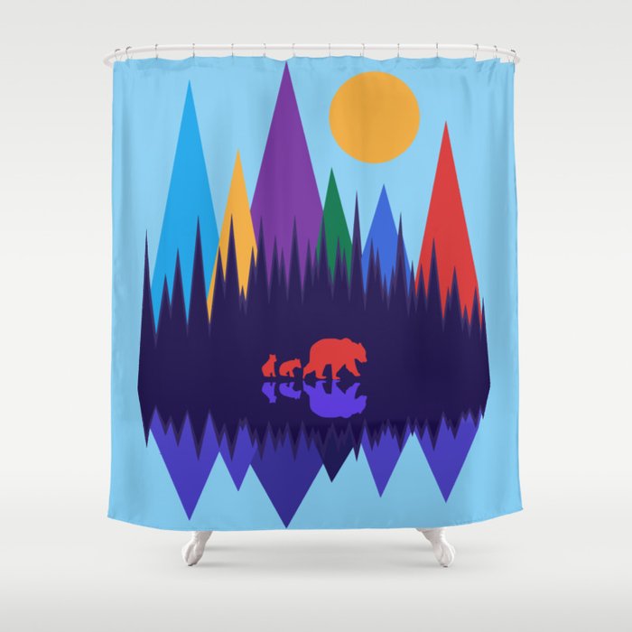 Bear Cubs 3 Shower Curtain By Rockettgraphics Society6