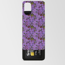 Purple Halloween Pattern Android Card Case