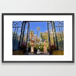 Magic Glasshouse in the Botanical Garden Palermo Framed Art Print