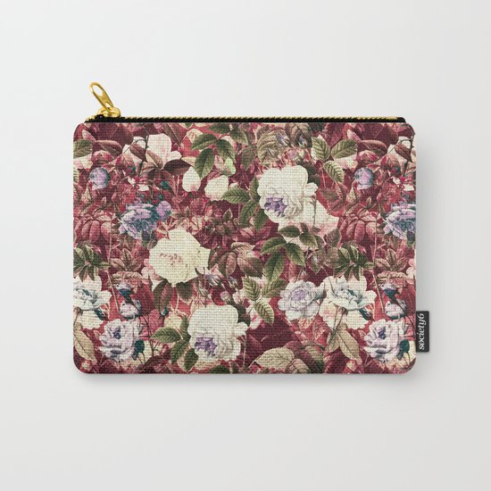 Abstract floral pattern Carry-All Pouch