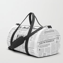 The Daily Mage Fantasy Newspaper Duffle Bag