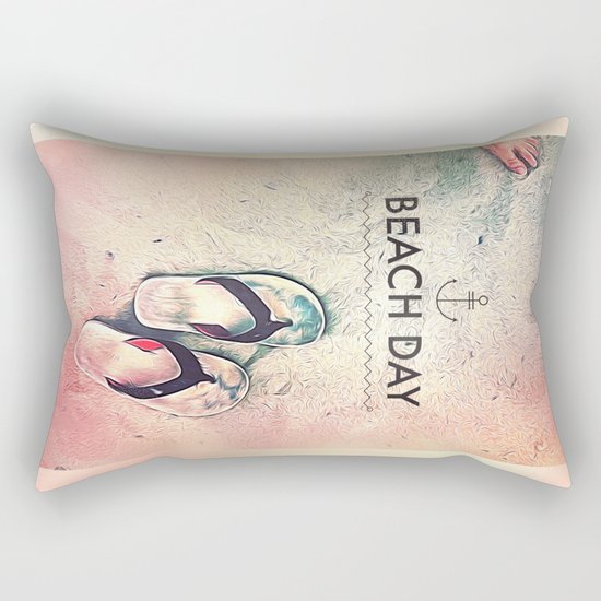 Beach Day Rectangular Pillow