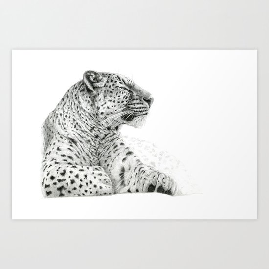 Persian Leopard G2011-025 Art Print