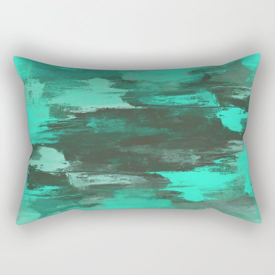 Chill Factor - Abstract in blue Rectangular Pillow