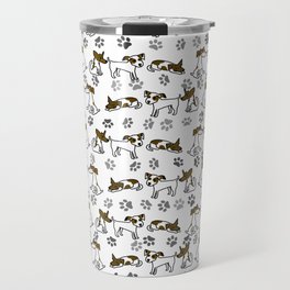 Jack Russell Terrier Dog Cartoon Travel Mug