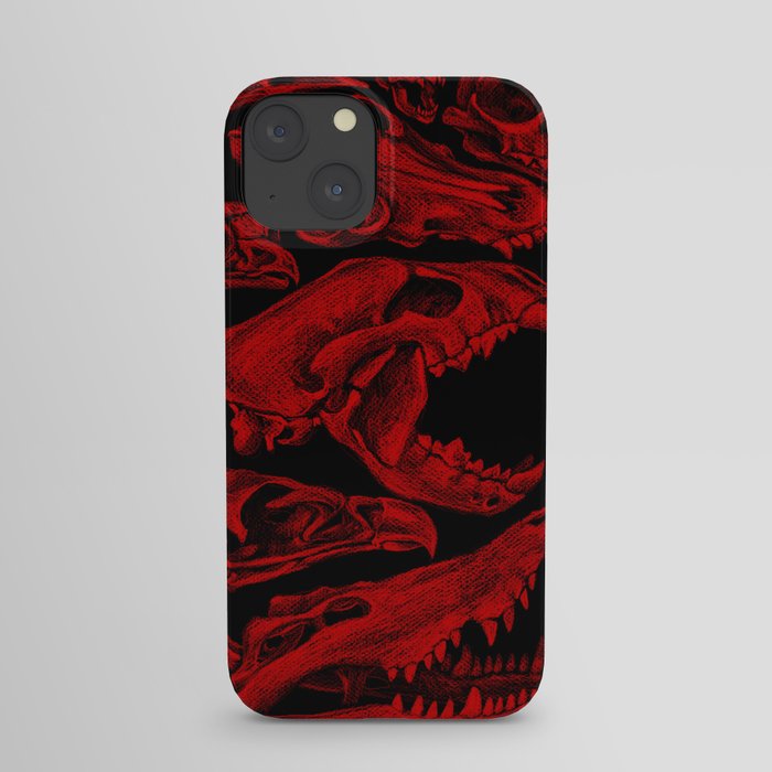 Carnivores in Red iPhone Case