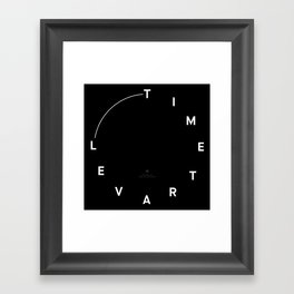 Timetravel Wall Clock Framed Art Print