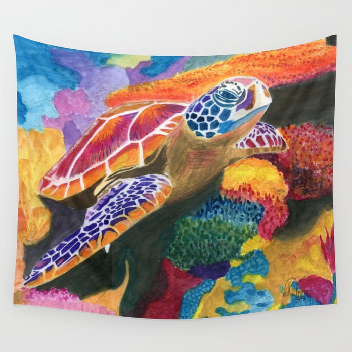 Sea Turtle Wall Tapestry