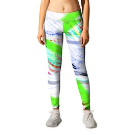 Collage with mixed shapes Leggings