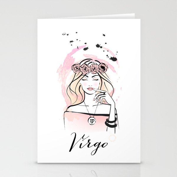 VIRGO Horoscope Zodiac Sign Stationery Cards