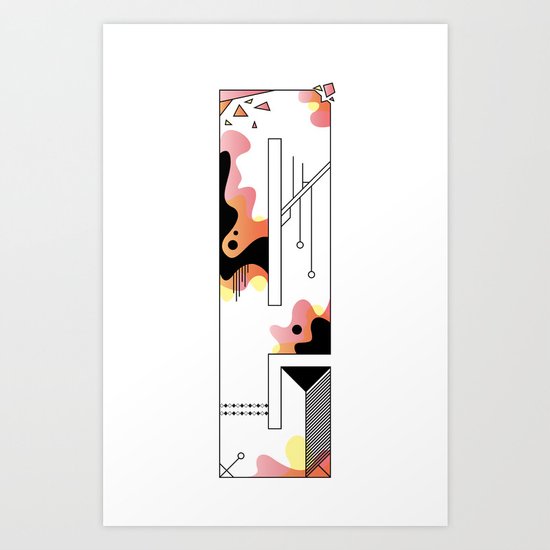 e typo 2 Art Print