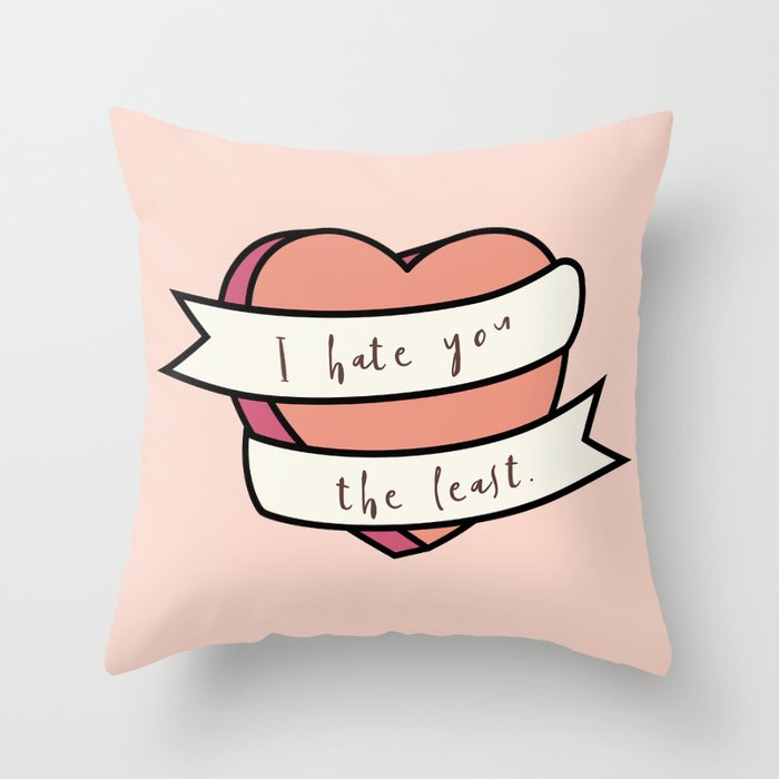 I hate shop throw pillows